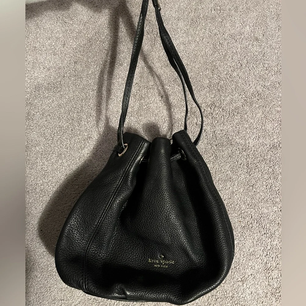 Kate Spade Black Leather Women's Bucket Bag - Picture 10 of 10